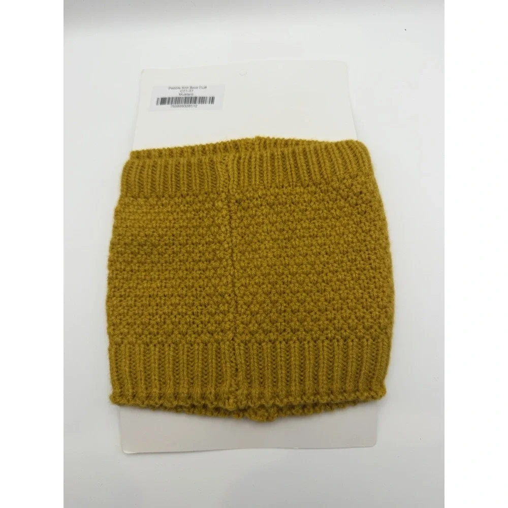 Grace & Lace Pebble‎ Knit Original Boot Cuff-Mustard-New